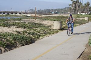 jogger approaching clear  trail